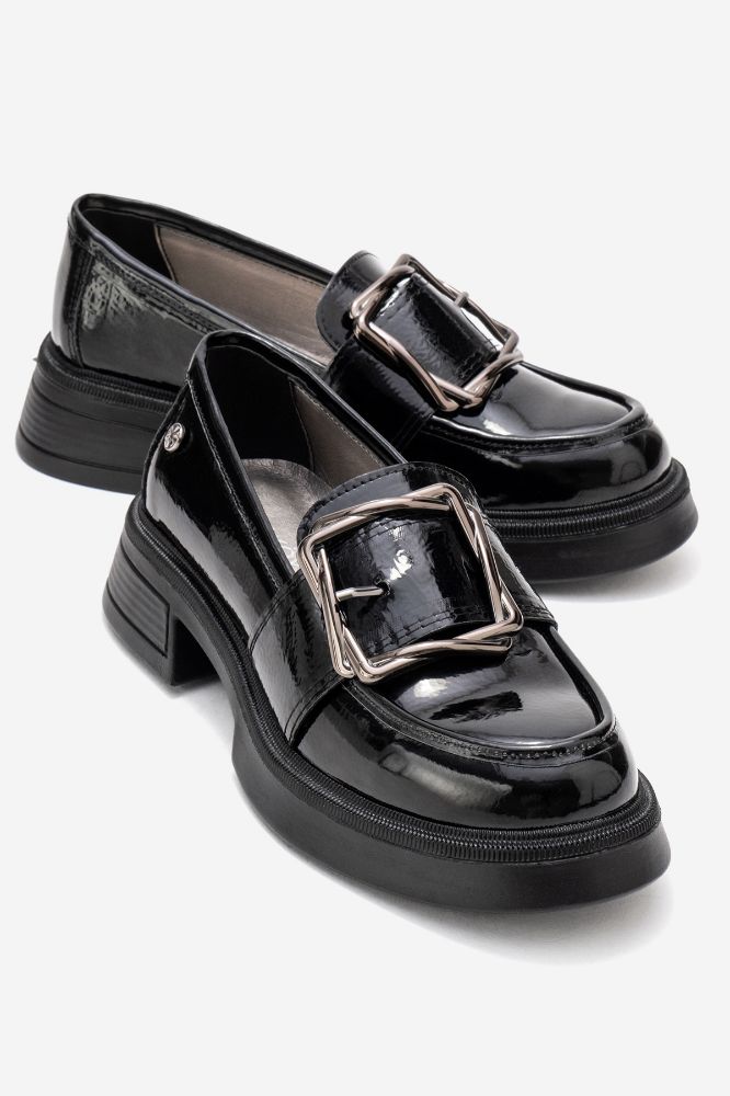 kadin-tokali-loafer-SIYAH KIRISIK RUGAN-KYL1060-0101946_0